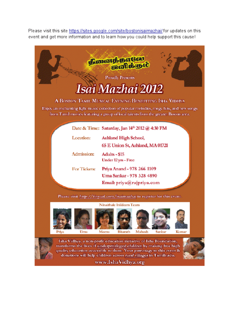 Boston Events - Thamil Pongal special: 2012 Happy New Year to USA
